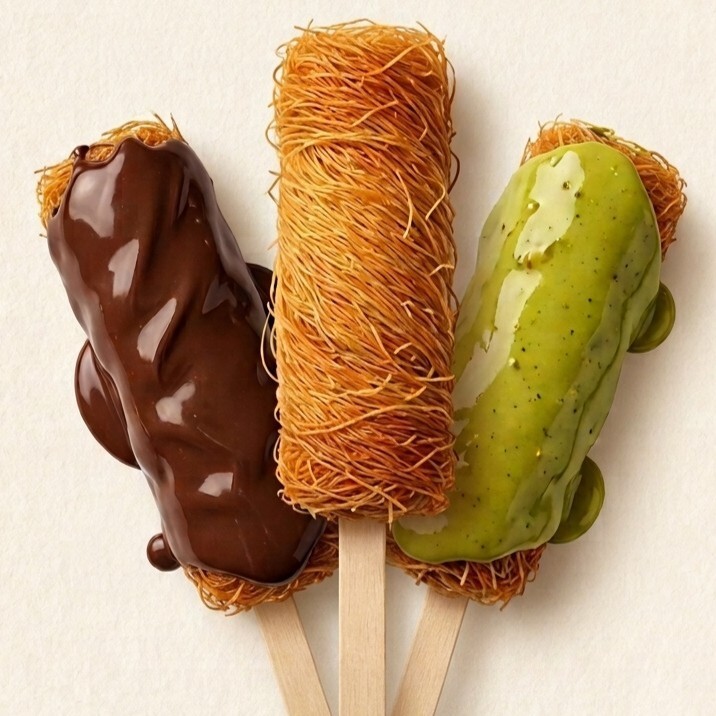 Beyaz Çikolatalı Künefe Stick