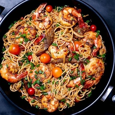 Karidesli Udon (Shrimp Udon)