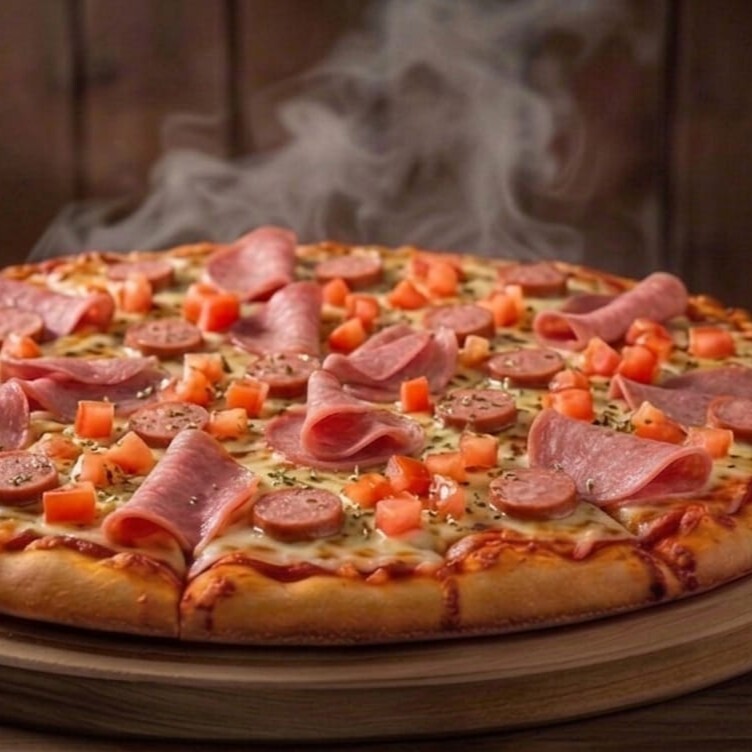 Kumru Pizza (Orta) VIP Live Sos Sosisli Jambonlu Kekik Bahçesi Gurme Pizzacı Pizza