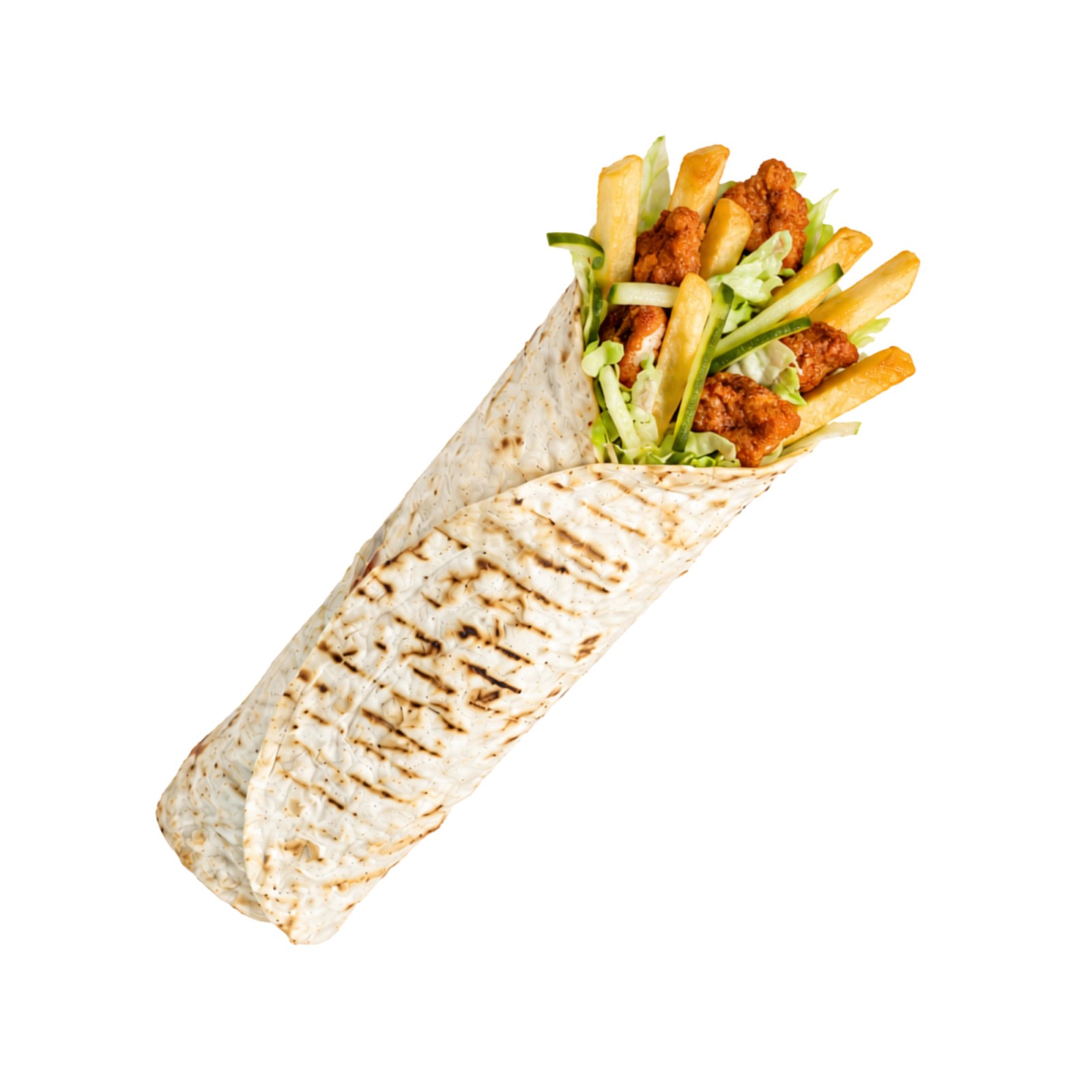 Soslu Cajun Tavuk Dürüm