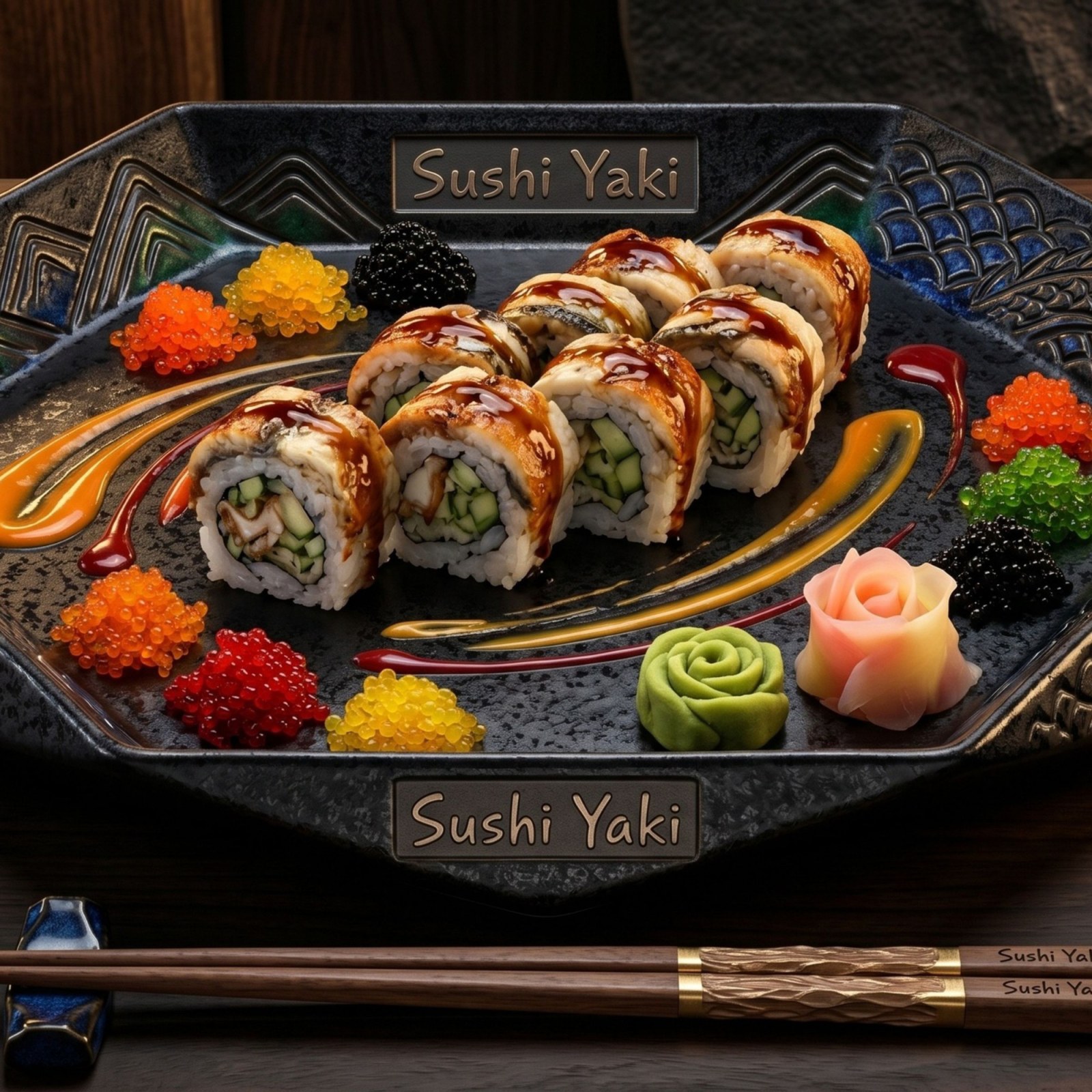 153- Dragon Roll (8 Pcs.)