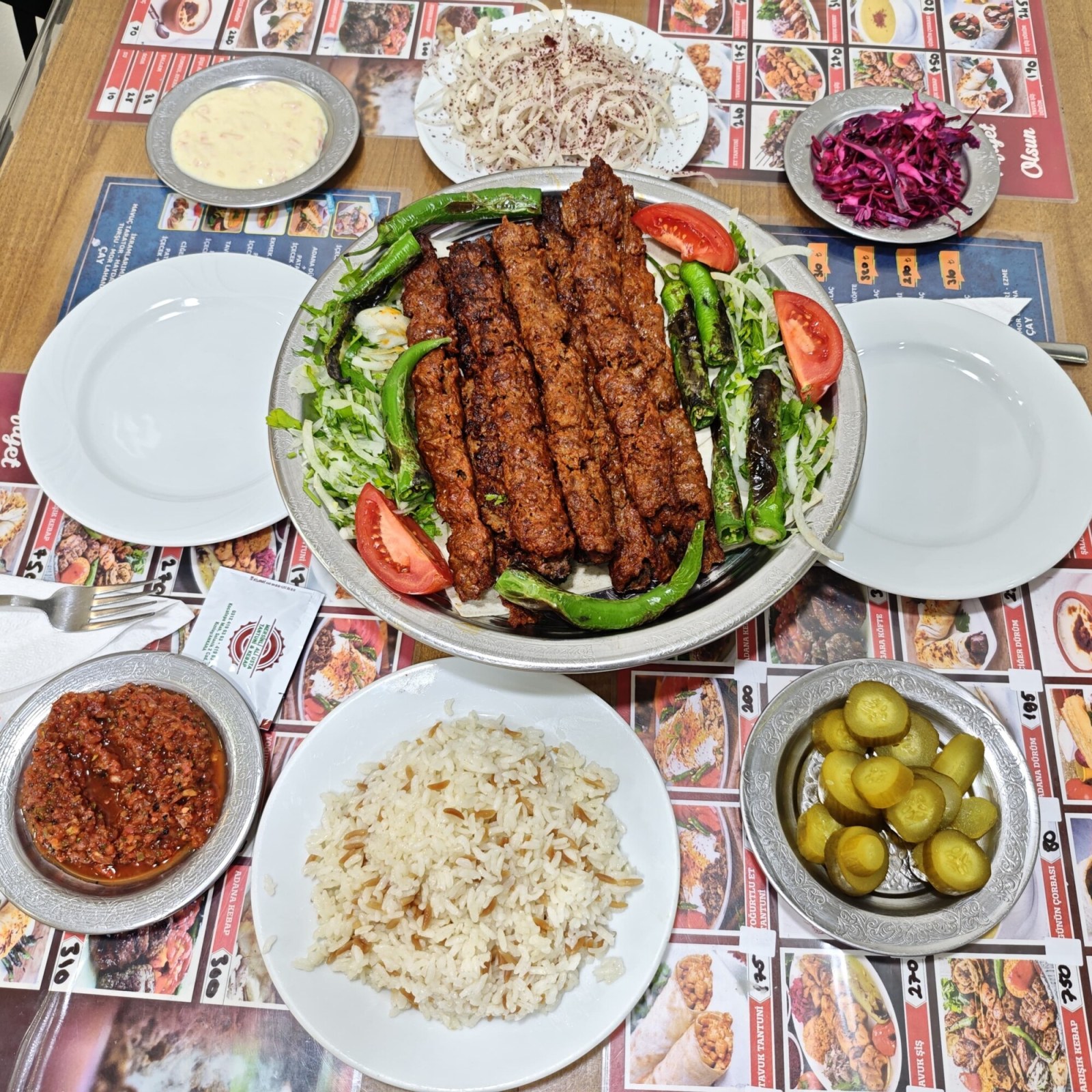 1 Kg Adana Kebap Servis