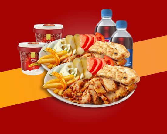 İkili Servis Tavuk Döner Menü