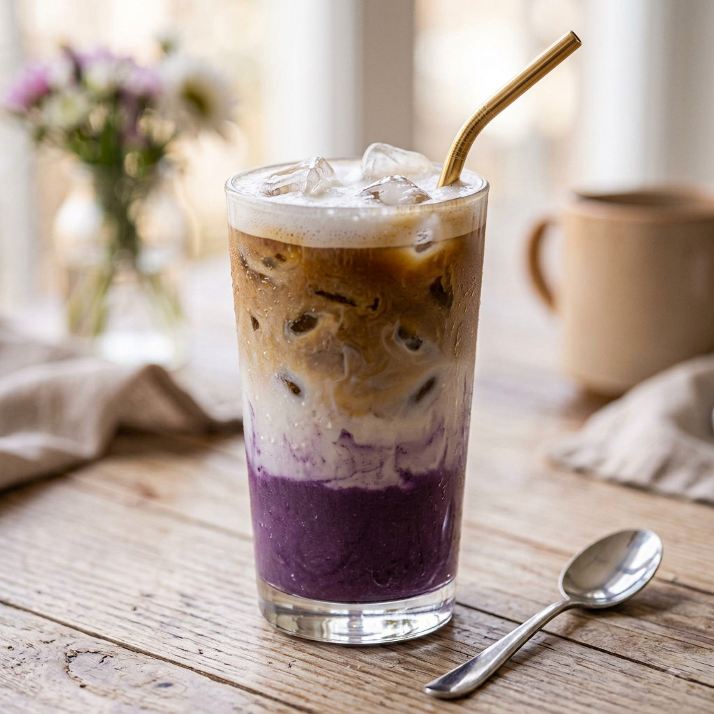 Ube Ice Latte