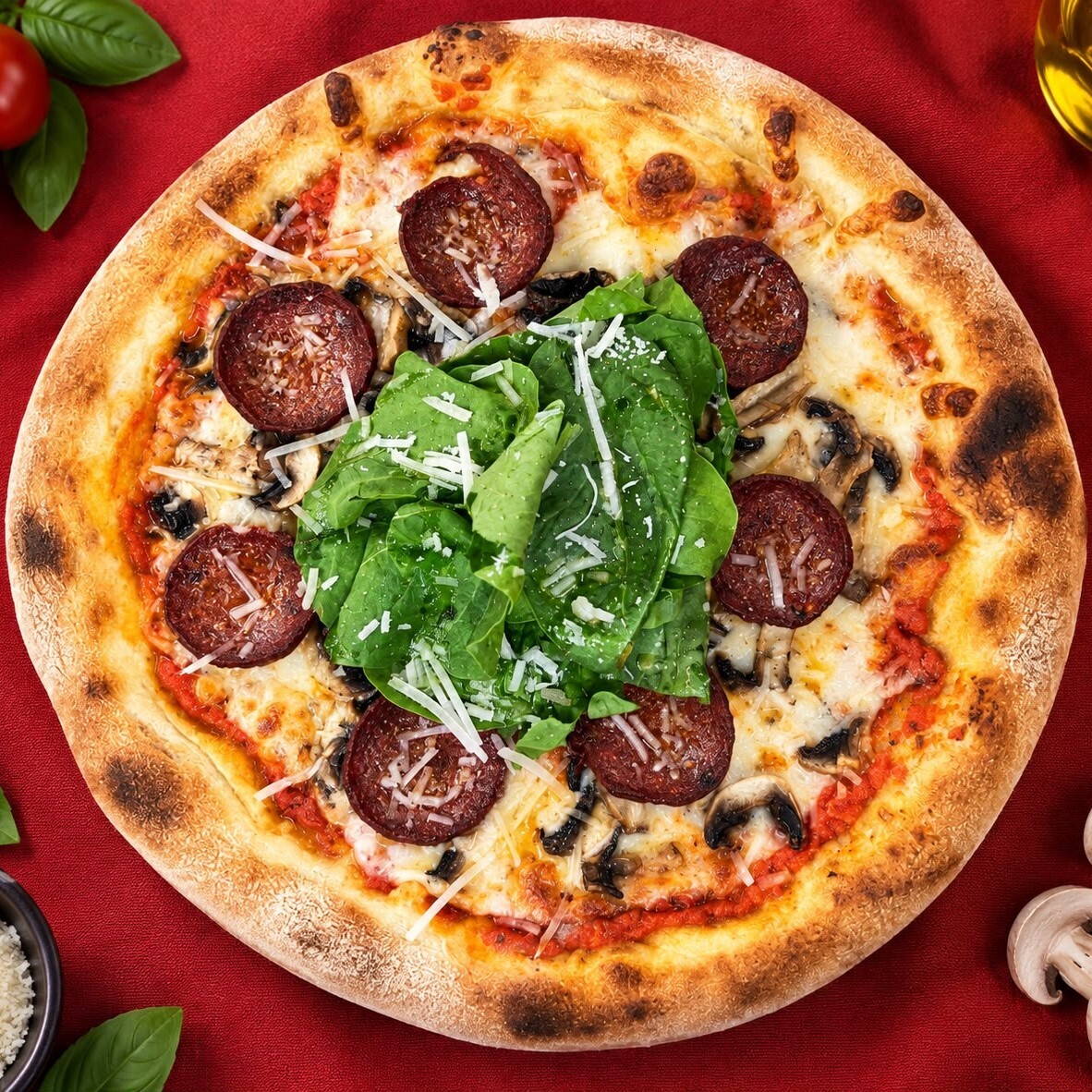 Pizza Sucuk Mantar