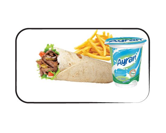 Et Döner, Patates Kızartması,Ayran