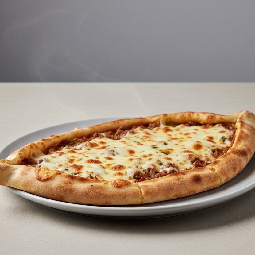 Kıymalı Kaşarlı Pide