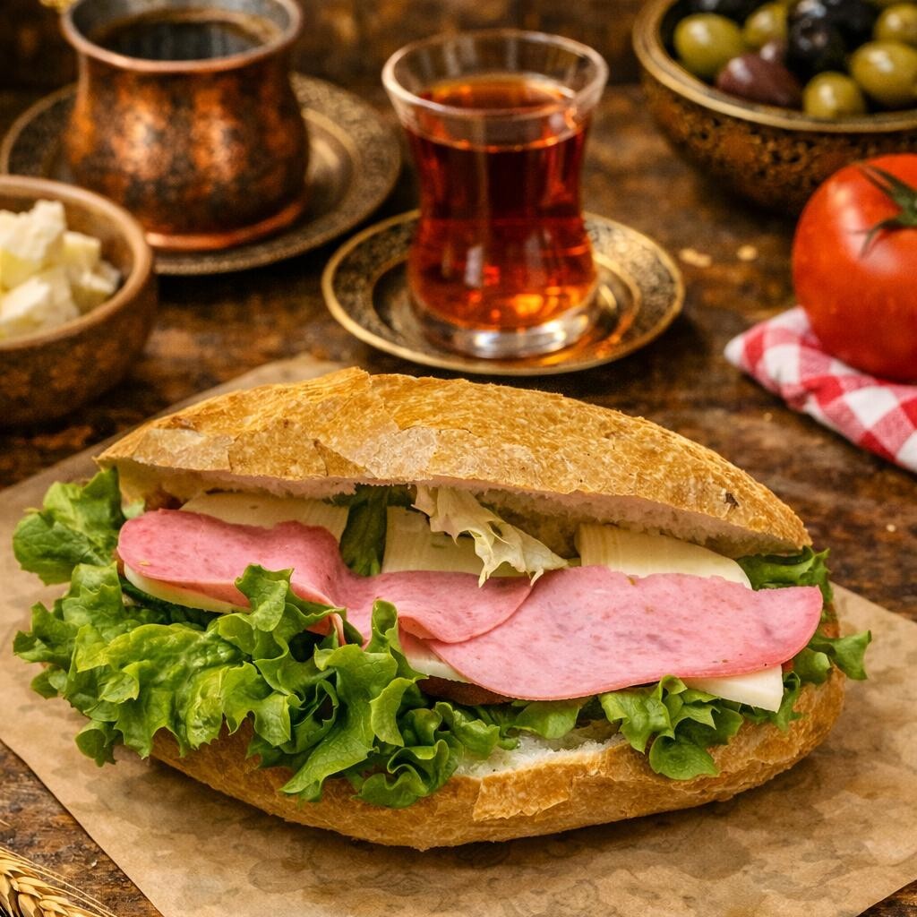 Kaşarlı Salamlı Soğuk Sandviç