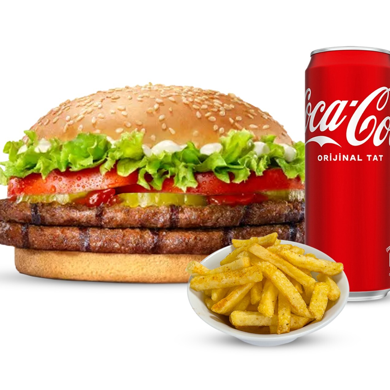 Double Burger Menü