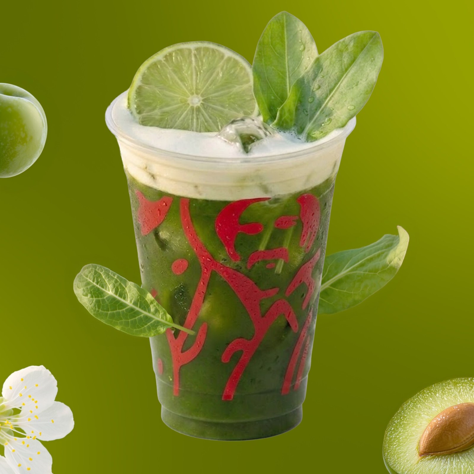 Grass Detox - (Kuzu Kulağı - Yeşil Erik - Limon Otu - Buz Karışımı)