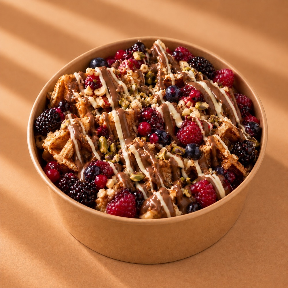 Orman Meyveli Waffle Bowl
