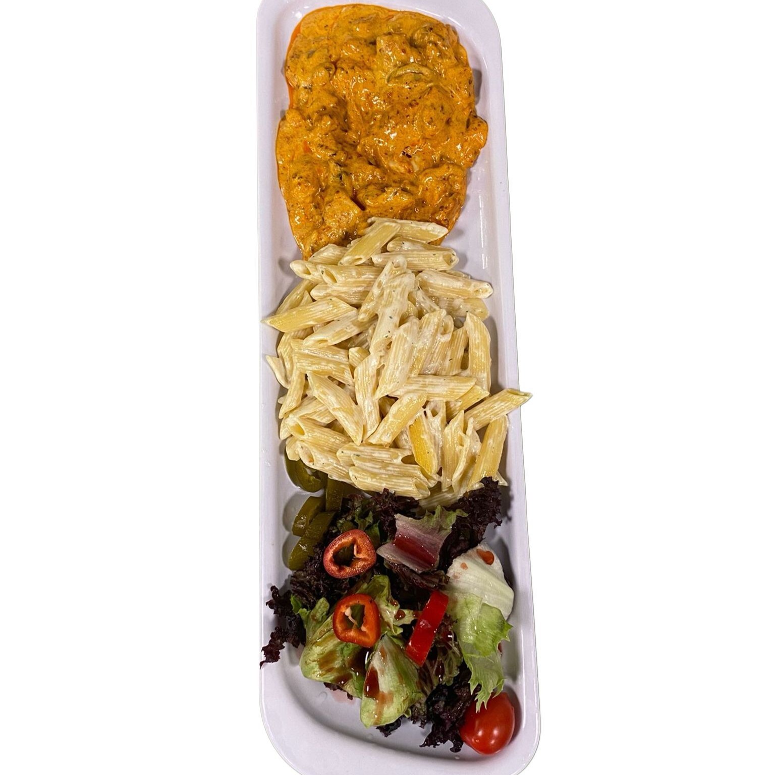Acılı Köri Soslu Tavuk + Coca-Cola (33 cl.)