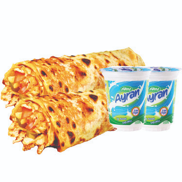Tavuk Döner 2 Medium Dürüm 2 Ayran Menü
