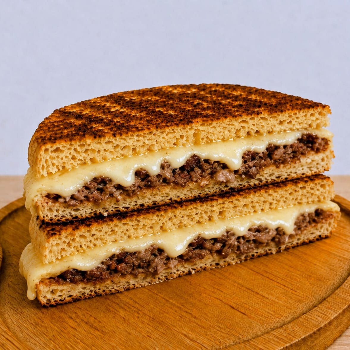 Kavurmalı Kaşarlı Tost