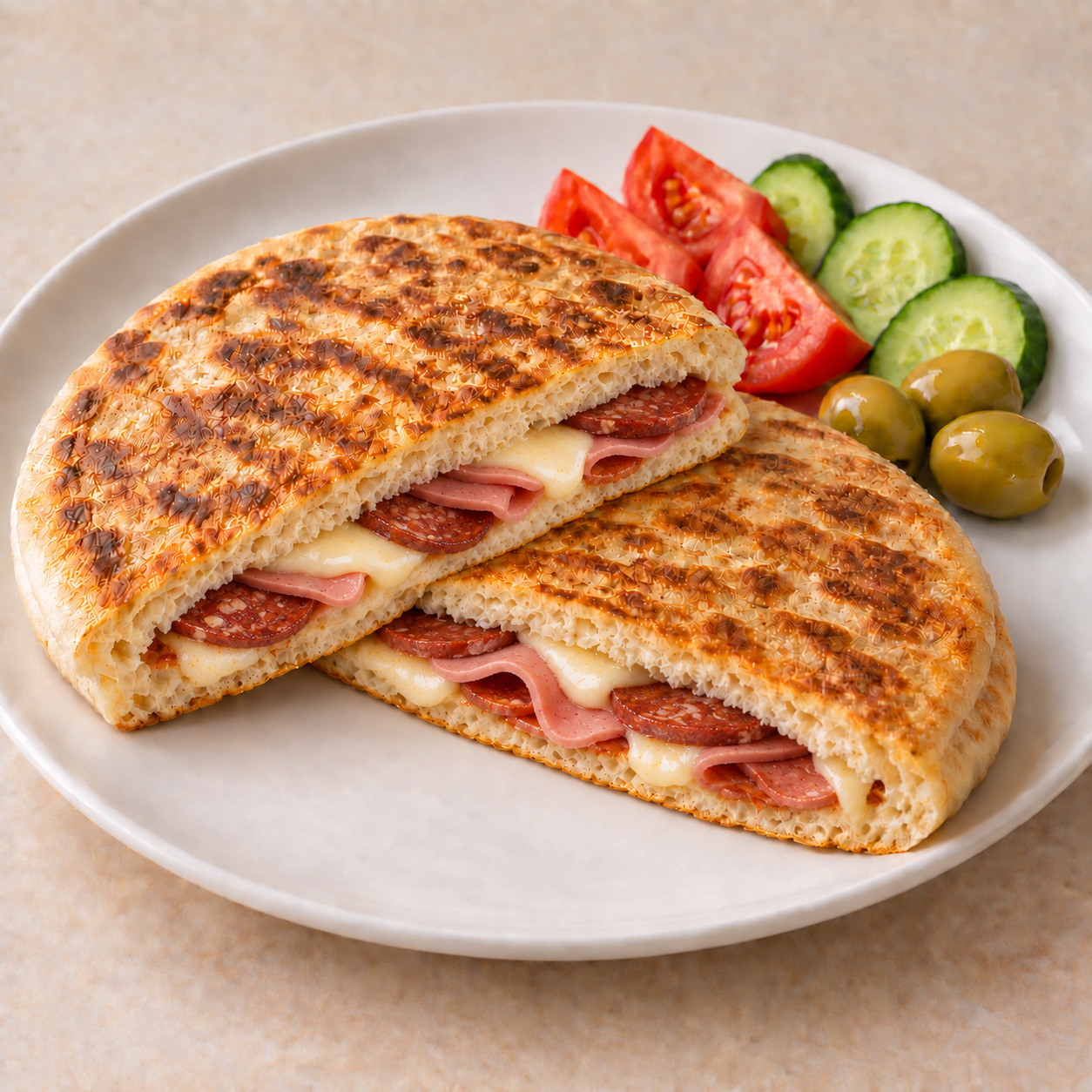 Karışık Bazlama Tost