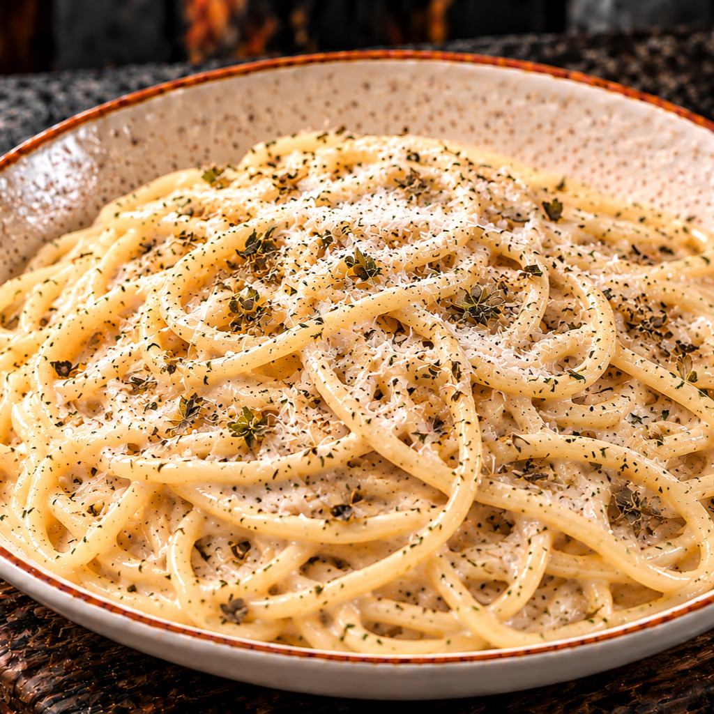 Spaghetti Dağ Kekiği Krema