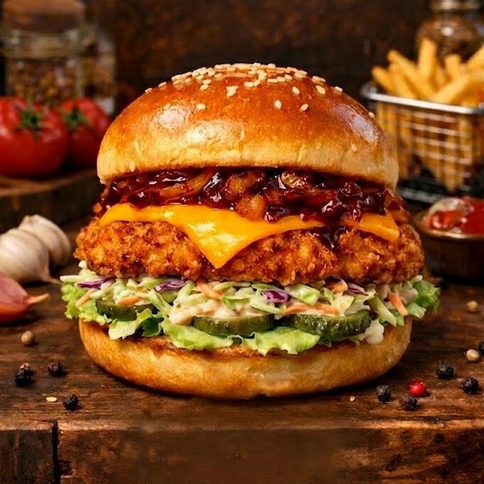 Coleslaw Tavuk Burger