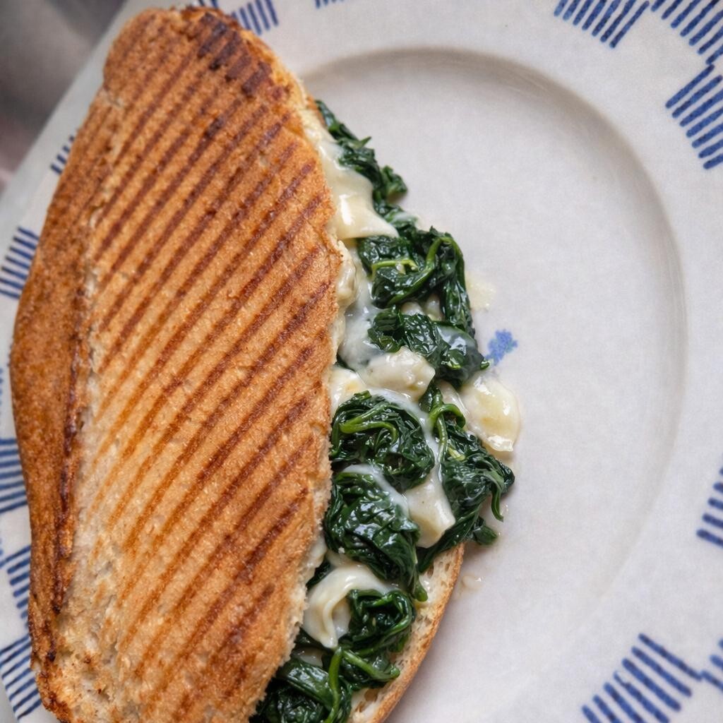 Ispanaklı Kaşarlı Tost