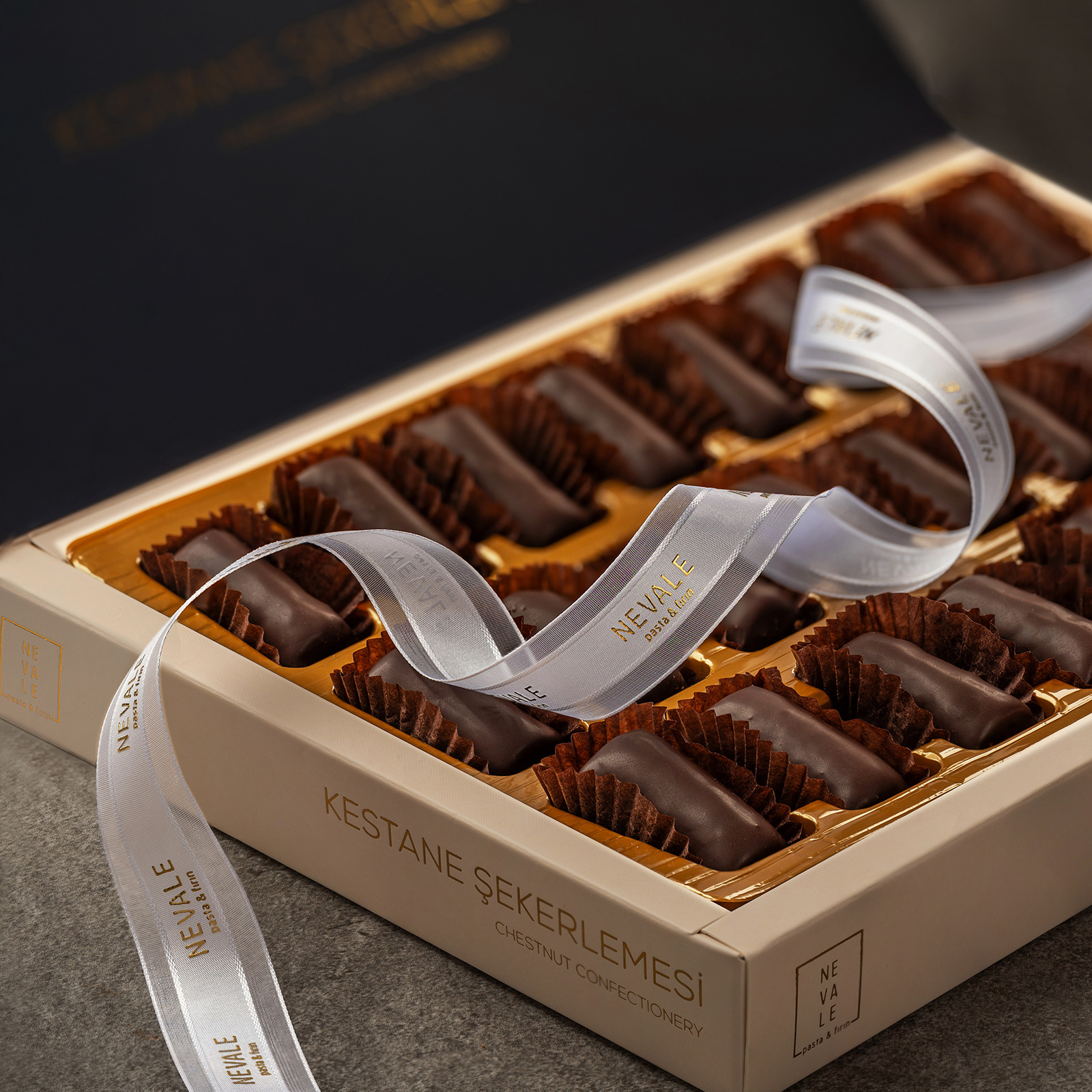 Kestane Şekeri Çikolatalı Kutu (400 gr)