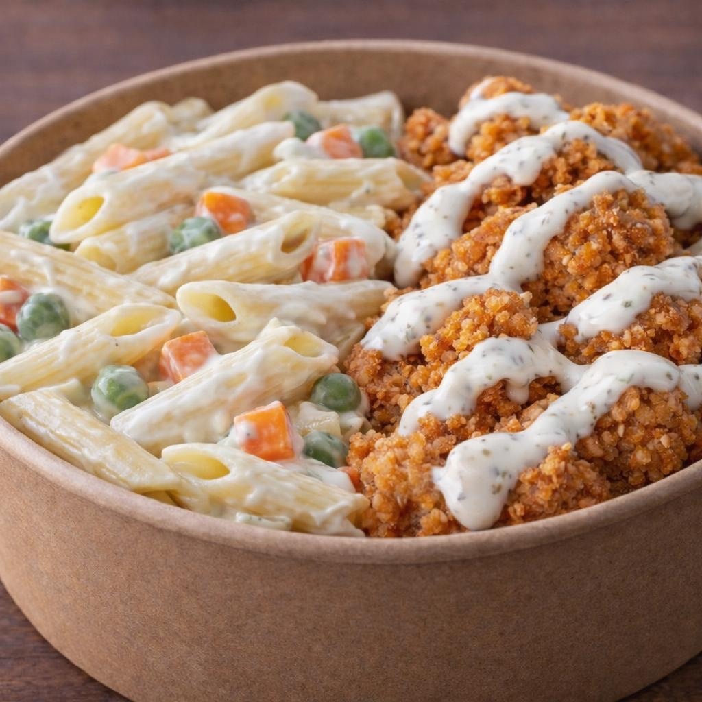 Çıtır Tavuklu Makarna Bowl+Coca Cola Menü