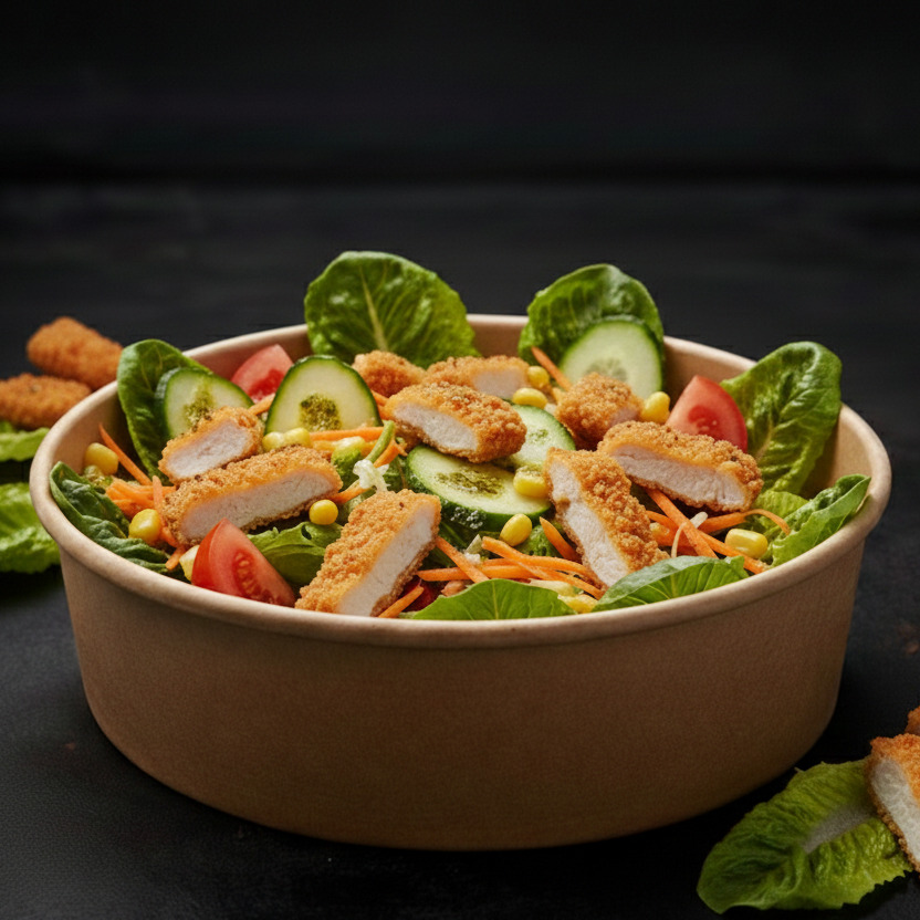 Çanak'ta Çıtır Tavuk Salata