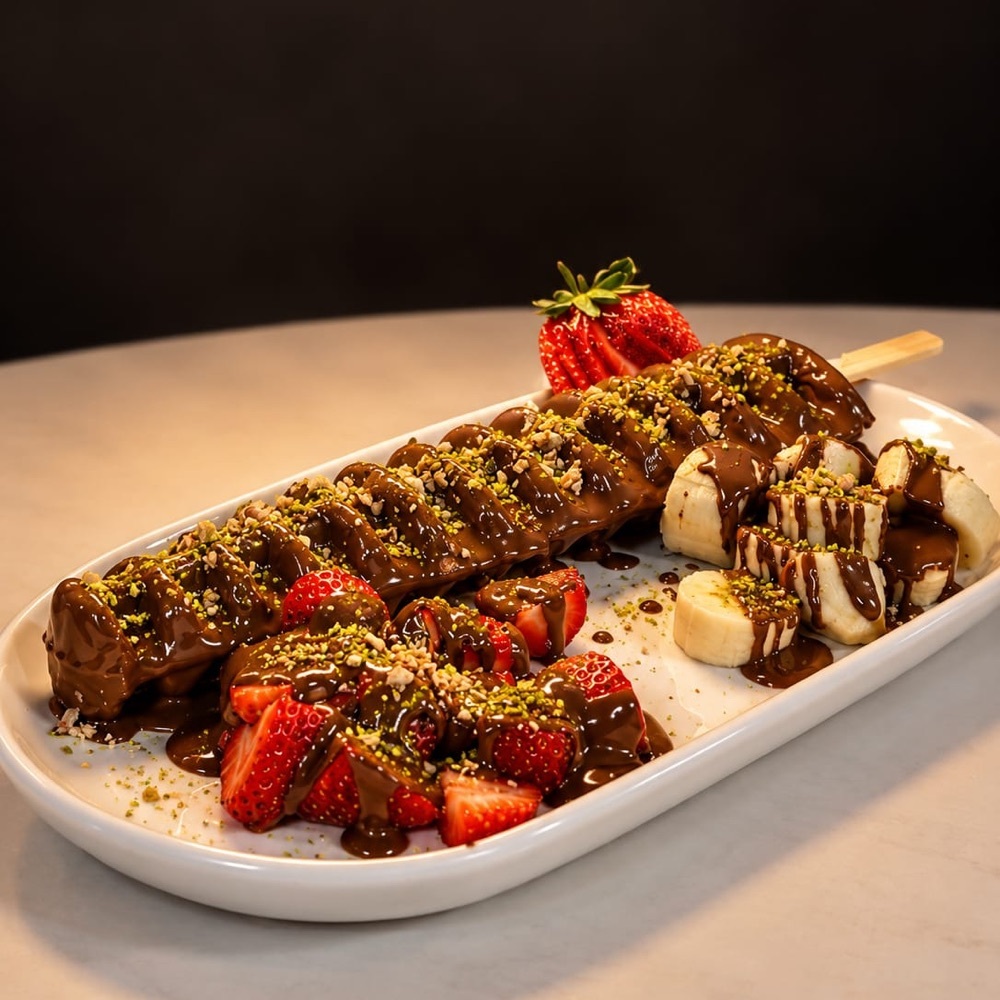 Çubuk Waffle Çilekli