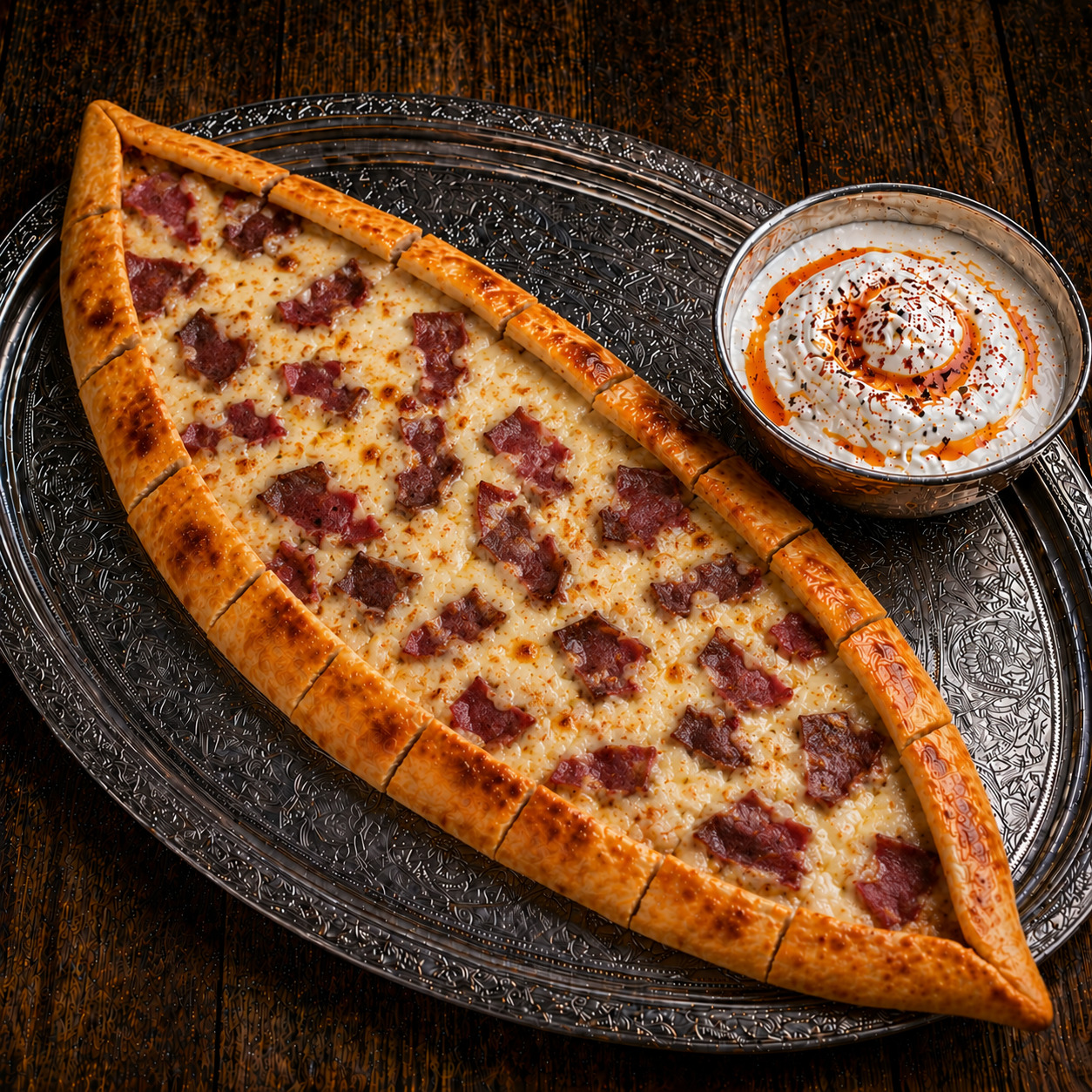 Pastırmalı Kaşarlı Pide