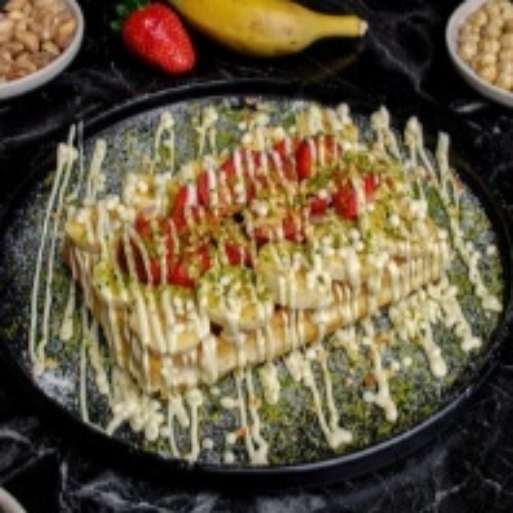 Beyaz Çikolatalı Waffle