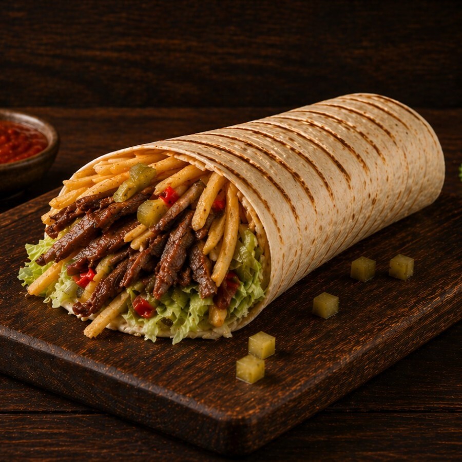 Et Döner Dürüm Barbekü Soslu