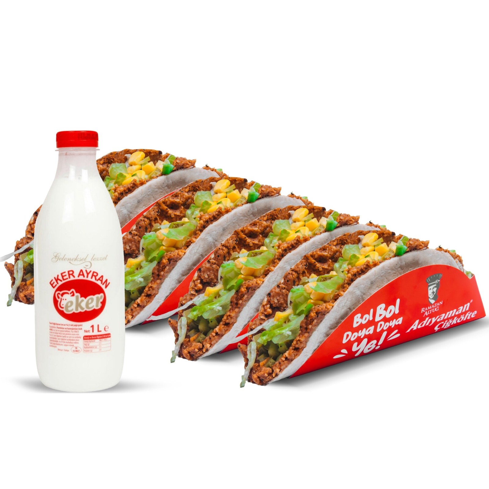 4'lü Tako Çiğköfte Menü