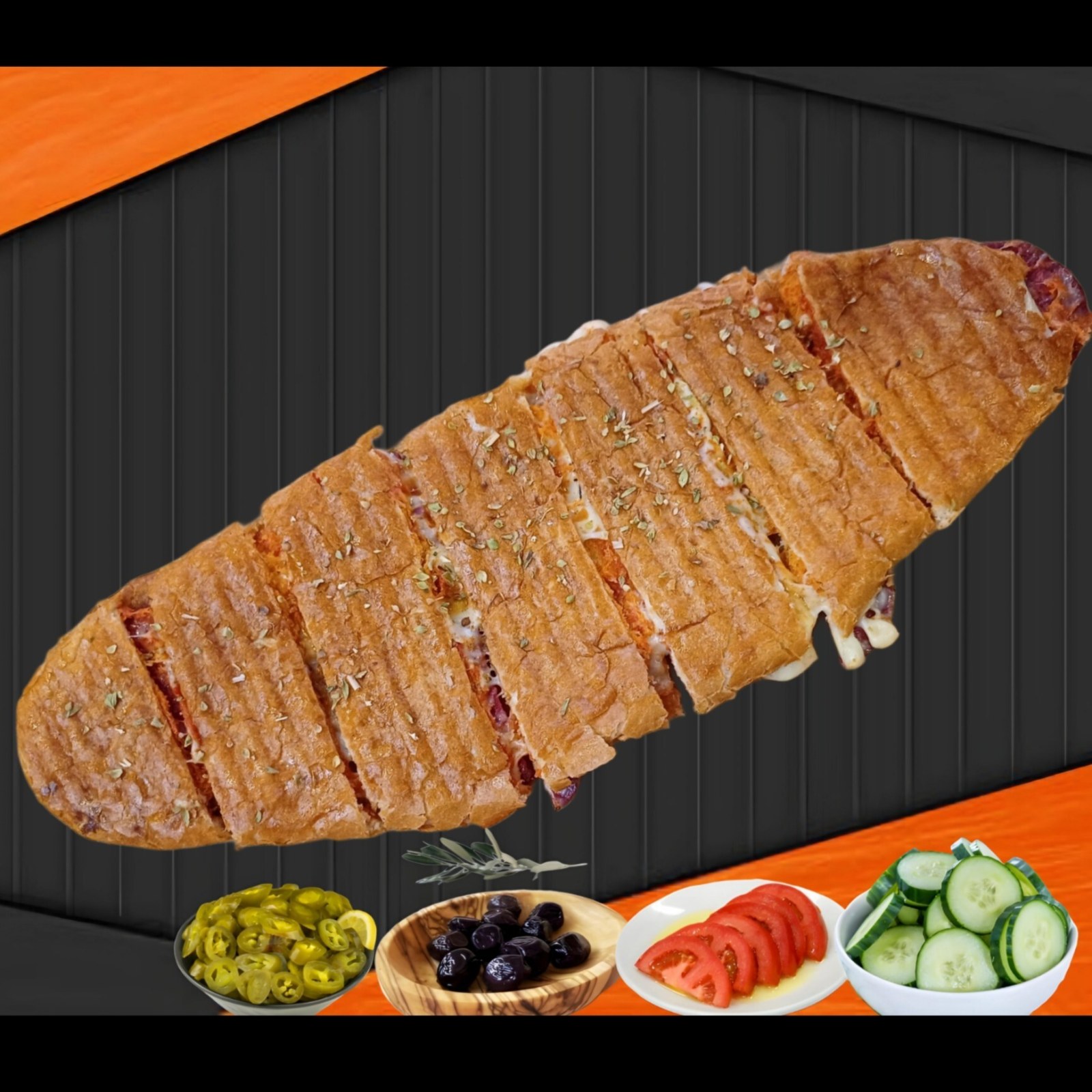 Közde Sebzeli Baton Ekmek Karışık Tost
