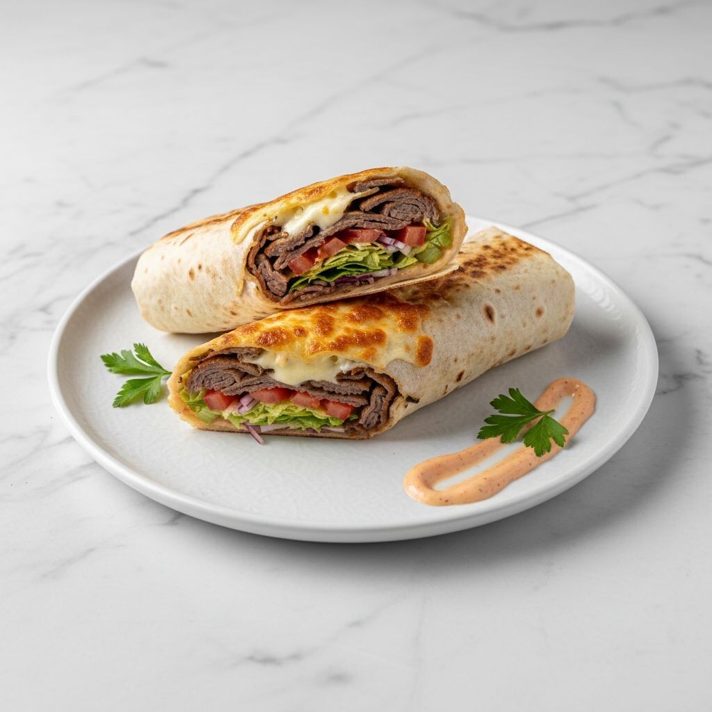 Kaşarlı Tavuk Döner Dürüm