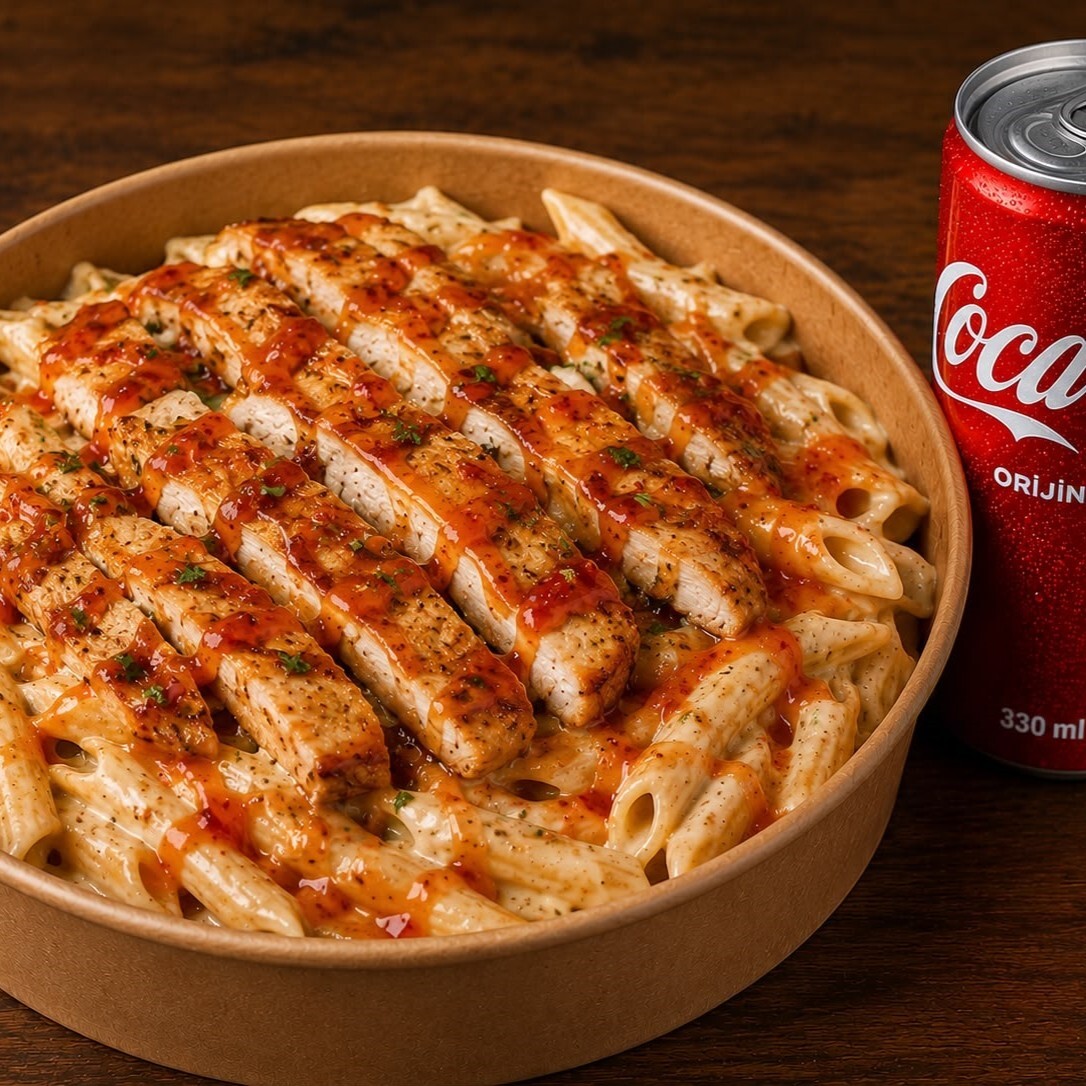 Sweet Chili Tavuklu Penne + İçecek