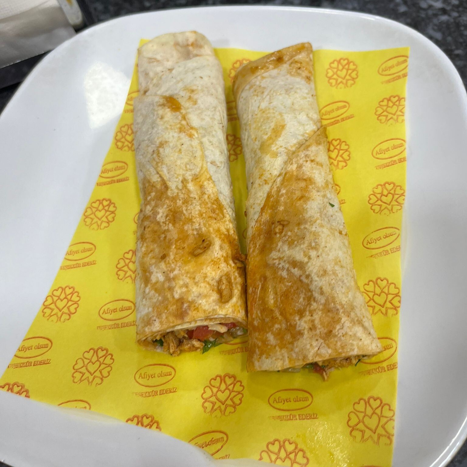 Kaşarlı Tavuk Tantuni Dürüm