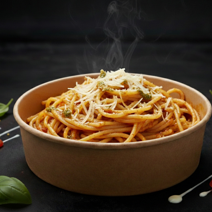 Küçük Çanak’ta Napoli Classica Spaghetti (Çanak’ta Napolitana)