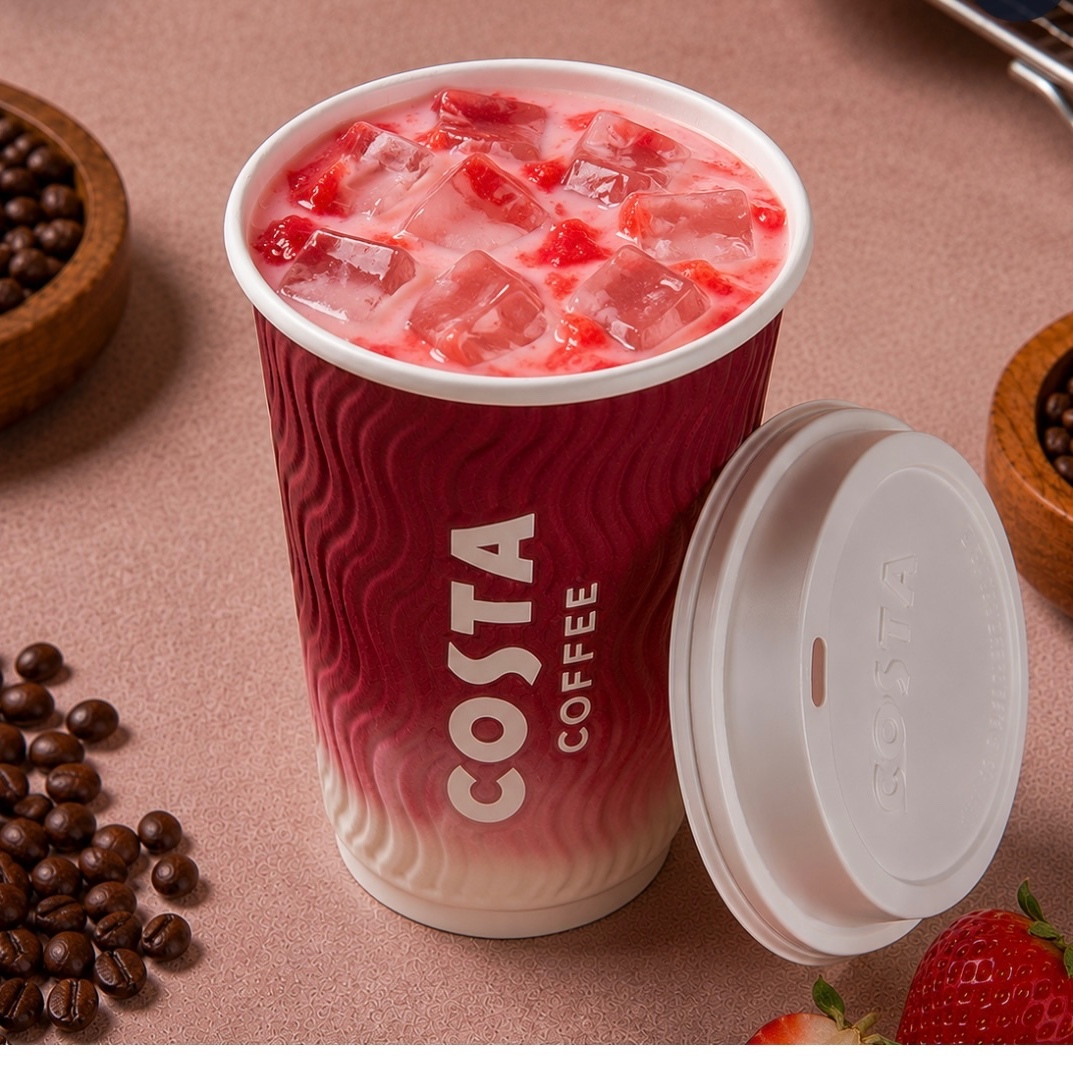 Iced Strawberry Latte