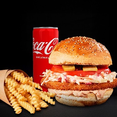 Schnitzel Burger Menü