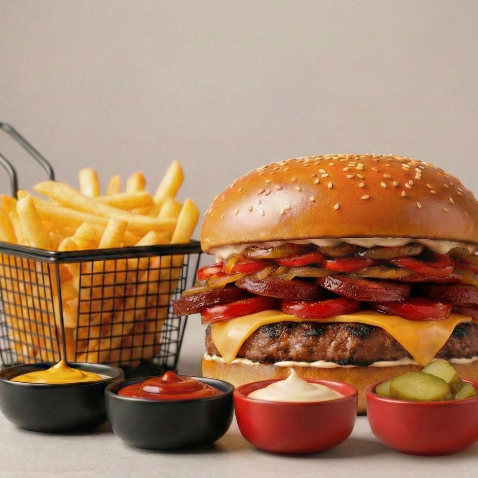 Xl Sucuklu Gosht Burger