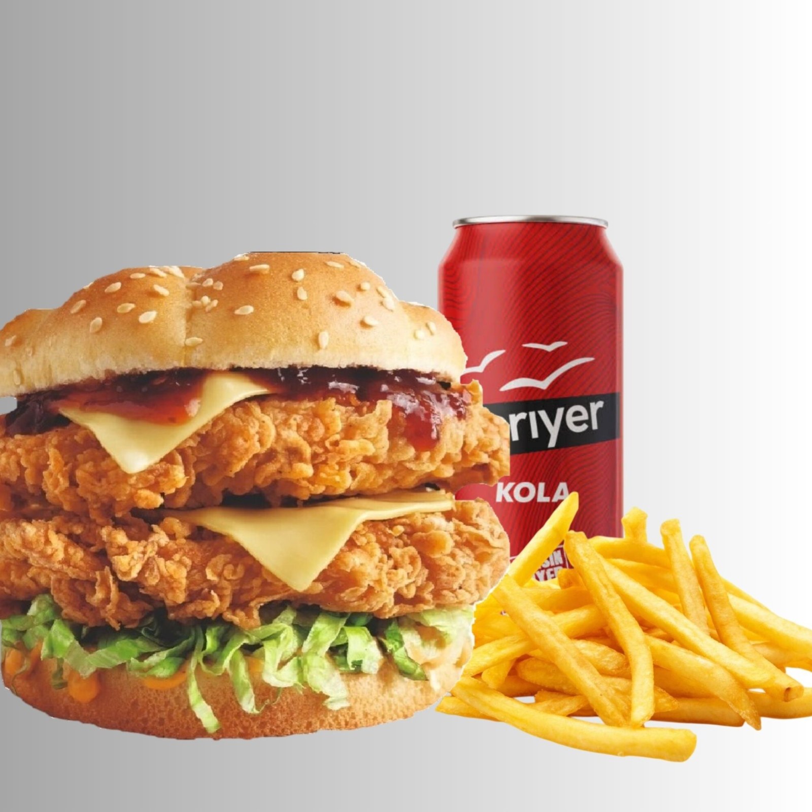 Double burger menü