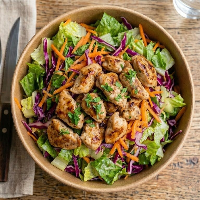 Tavuklu Özel Soslu Salata