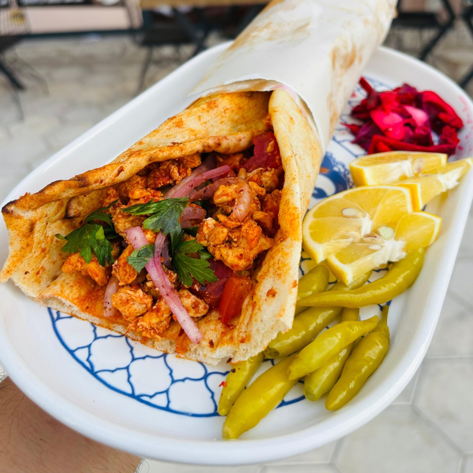 Pideli Tavuk Tantuni