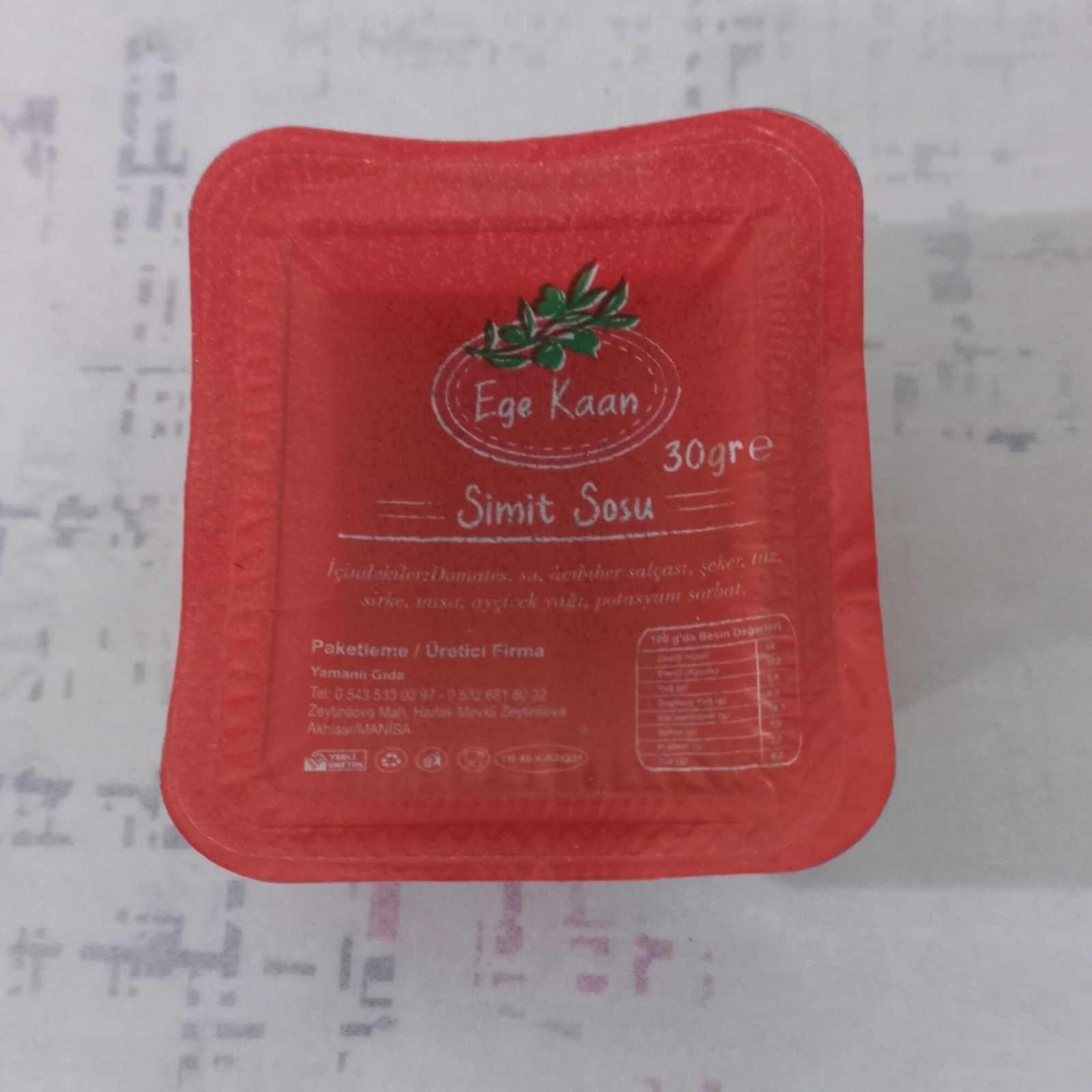 Kahvaltılık Sos ( Simit Sosu)