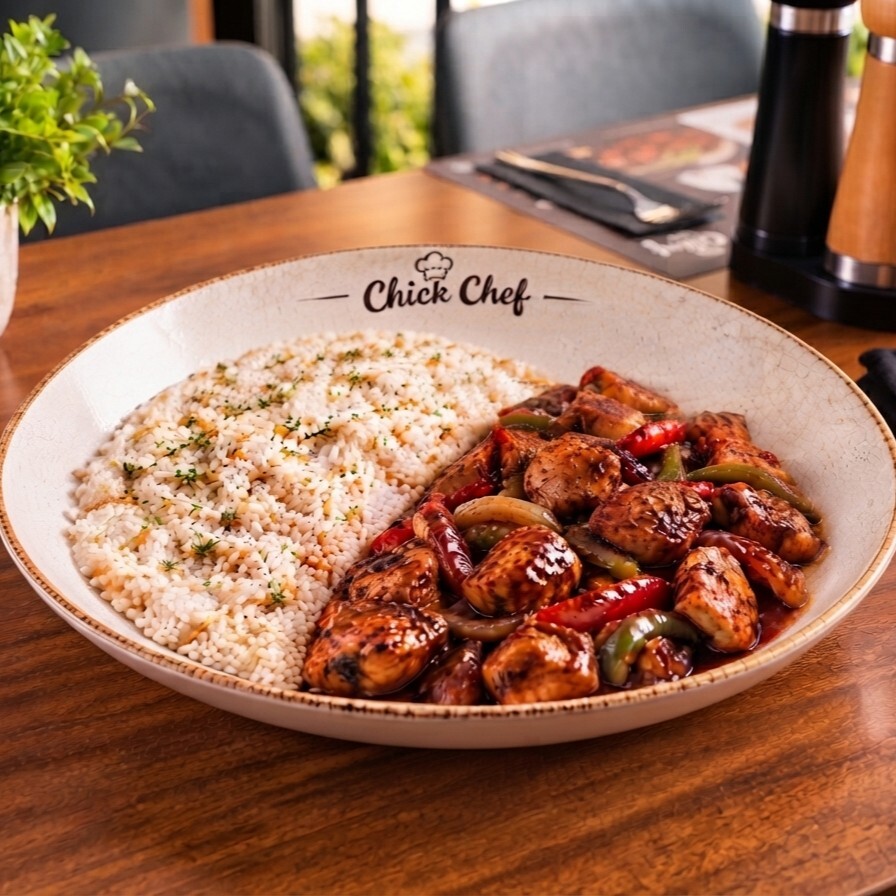 Chef'in Mutfağından Barbekü Soslu Tavuk + Pilav