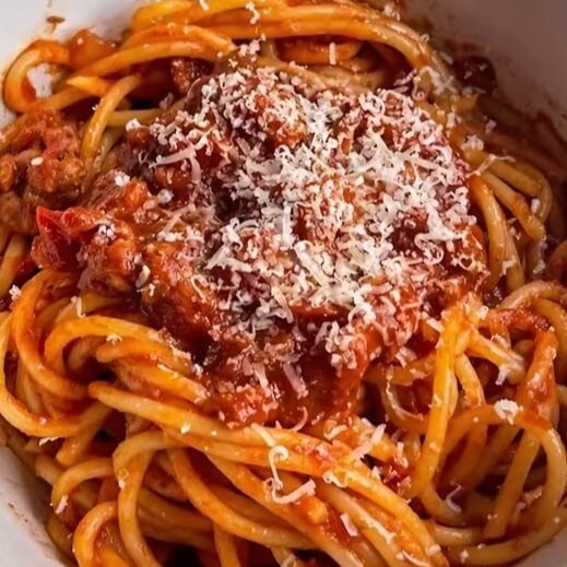 Napoliten Soslu Spagetti Makarna+Coca Cola