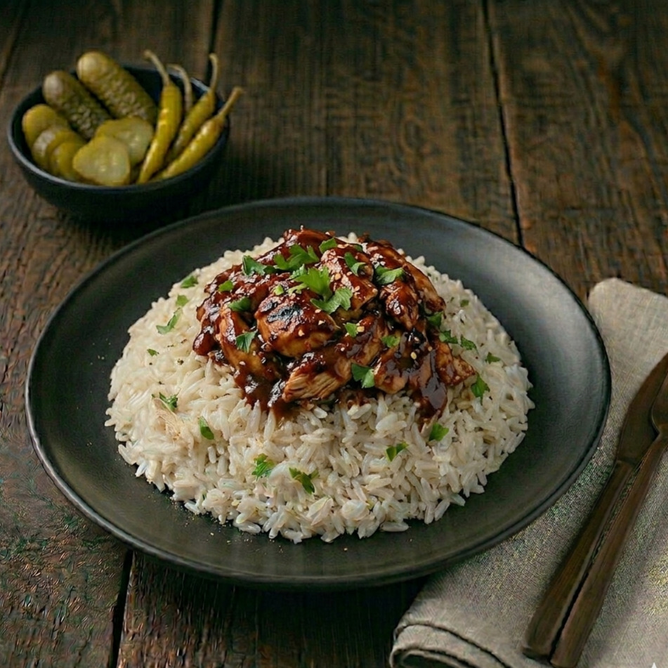 Barbekü Soslu Tavuk Pilav