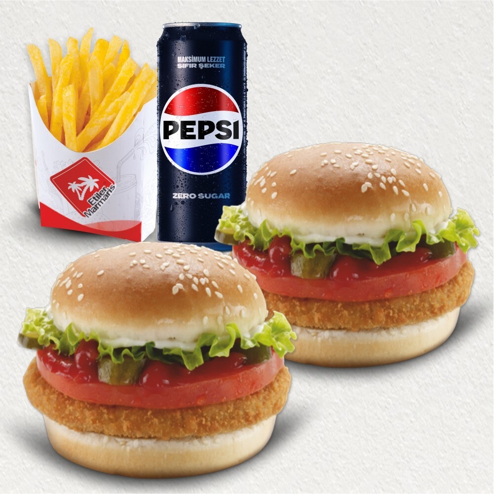 2'li Tavuk Burger Menü