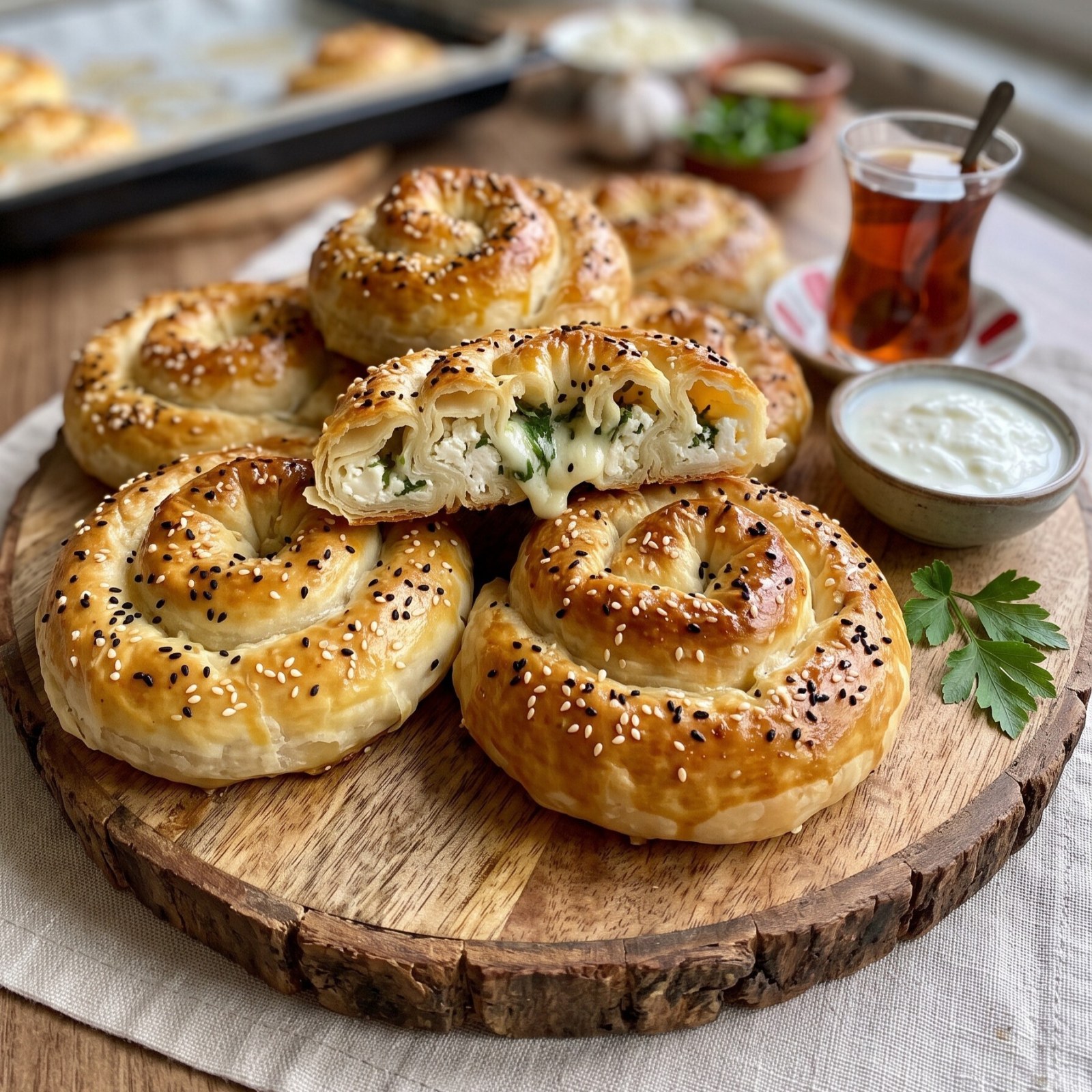 Peynirli Gül Böreği