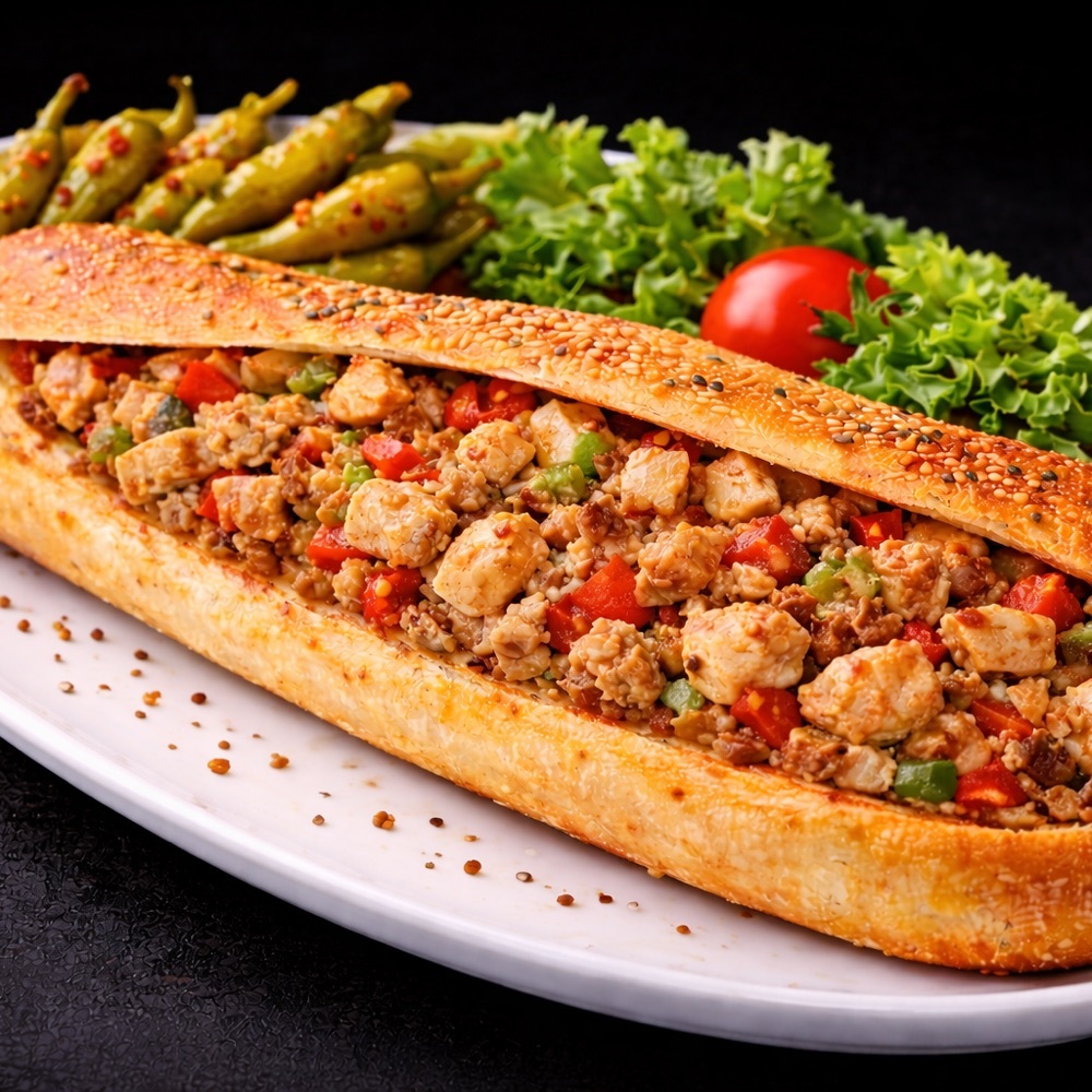 Yarım Baget Ekmek Arası Tavuk Kavurma