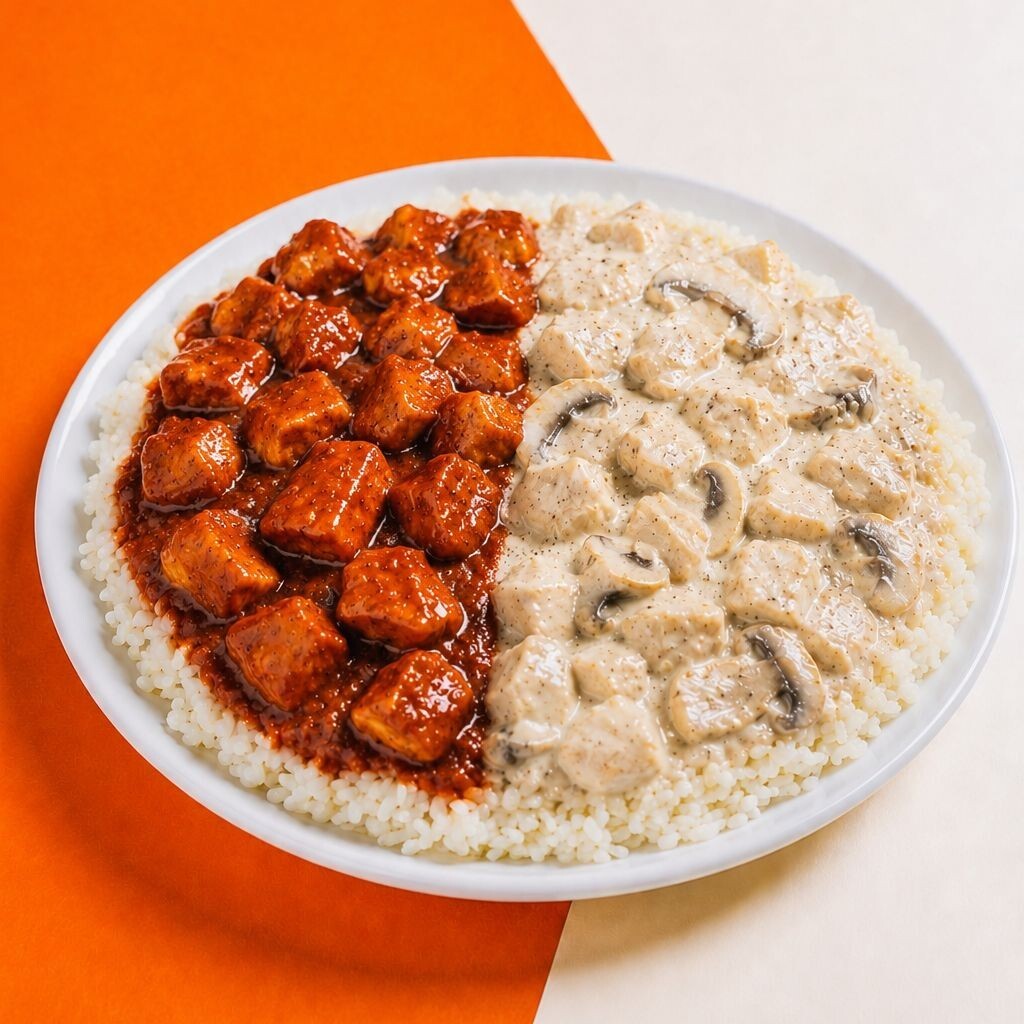 Barbekü & Kremalı Mantarlı Tavuk Pilav Mix