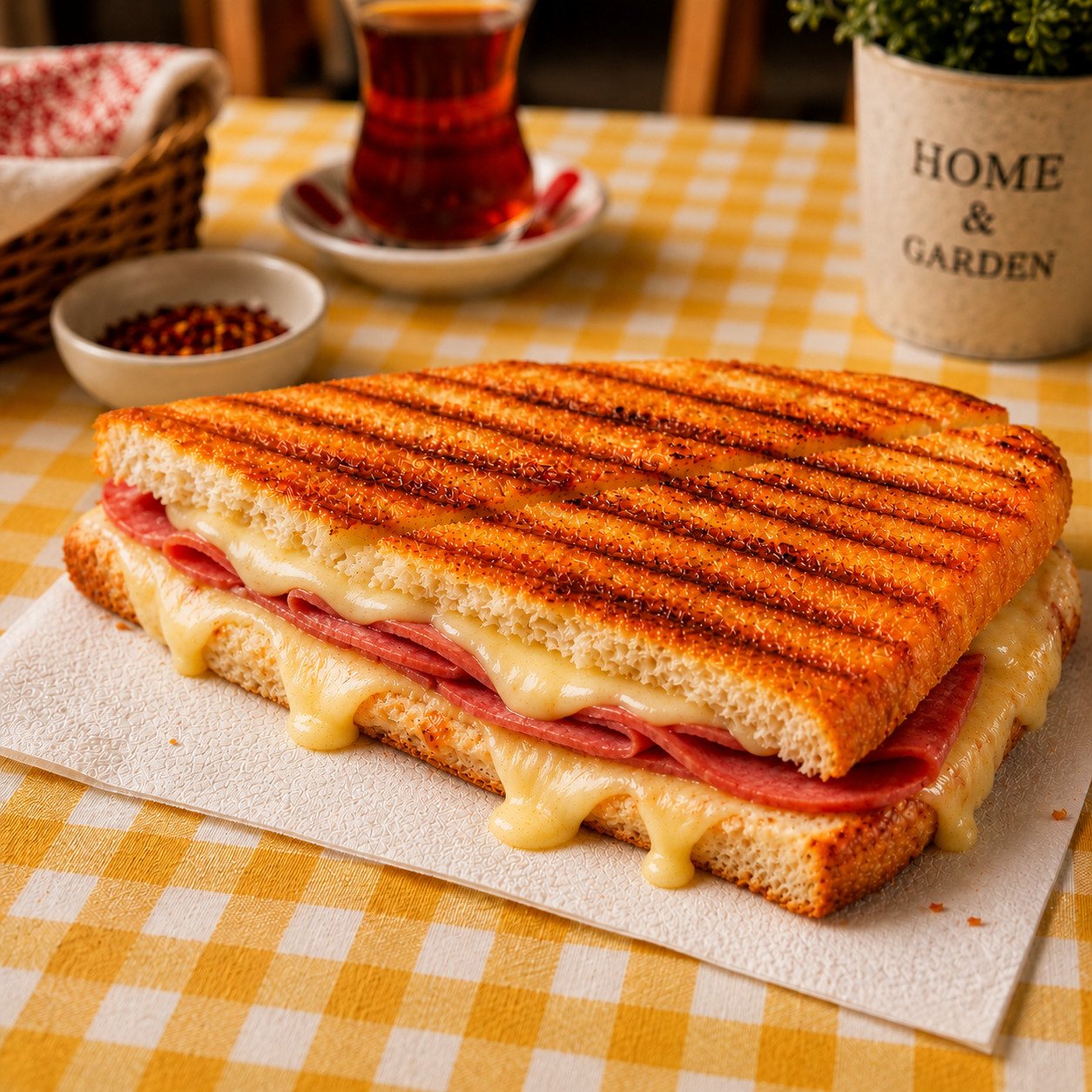 Salamlı Tost